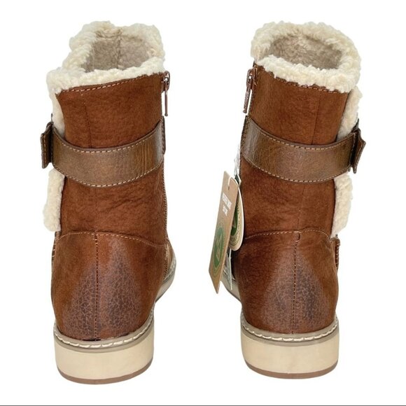 White Mountain Taite Brown Faux Leather Womens Ankle Boots Size 5.5M - Picture 6 of 13